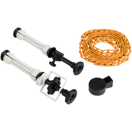 Walimex Hintergrundexpan + Kette & Gewicht, orange