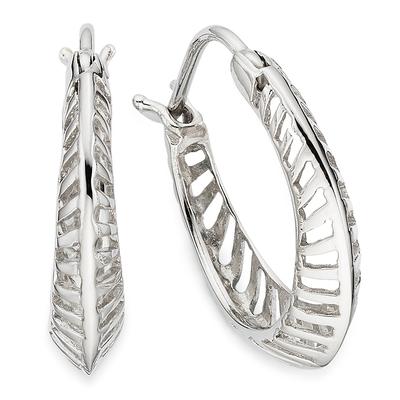 Paar Creolen BRUNO BANANI "Schmuck Geschenk Silbercreolen", silber (silberfarben), Ohrringe, Damen, 17,5mm, Silber 925 (Sterlingsilber)