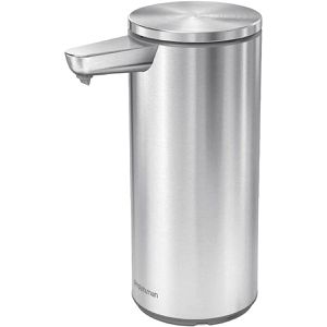 Simplehuman Seifenspender wiederaufladbar ST1082, mit Sensor, stehend, Edelstahl gebürstet, 266ml