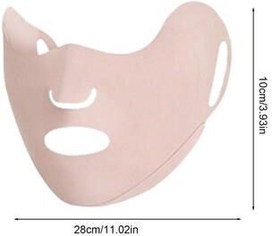 Daily Discovery Face Cover Breathable Sun Protection Face Mask For Motorcycle, Running & Outdoor Sports pinkred