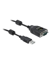 Delock USB Typ-A zu Seriell DB9 Adapter mit 9 LED RS-232 Tester Digital/Daten (90497)