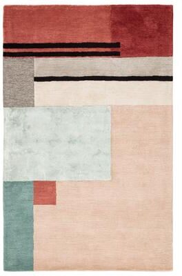Juniper Home Volta Handmade Geometric Pink/ Red Area Rug