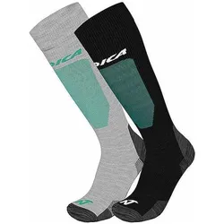 Nordica, Damen, Sportsocken, Skisocken Allmountain Uni 2.0 (39 - 41), Grau, Schwarz