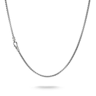 Kette ohne Anhänger THOMAS SABO "Rebel Steel Kette" Gr. 55, silber (silberfarben), Halsketten, Damen, 55, Edelstahl, B: 2,7mm, B:2,7mm