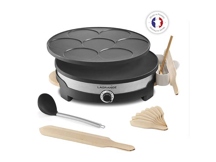 Crêpière Tradi'Duo double plaques 1500 W Lagrange