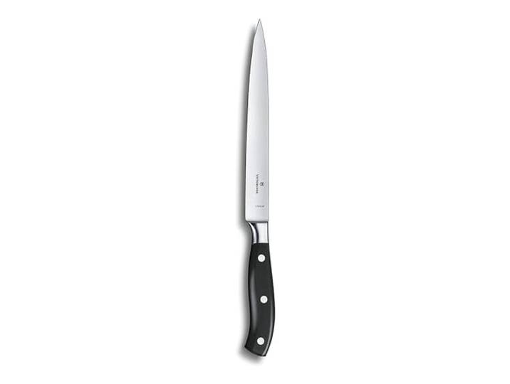 Victorinox Grand Maître, Profi Filetiermesser, Extra Scharfe Klinge, gerader Schliff, 20 cm, Kunststoffgriff, Rostfreier Stahl, schwarz