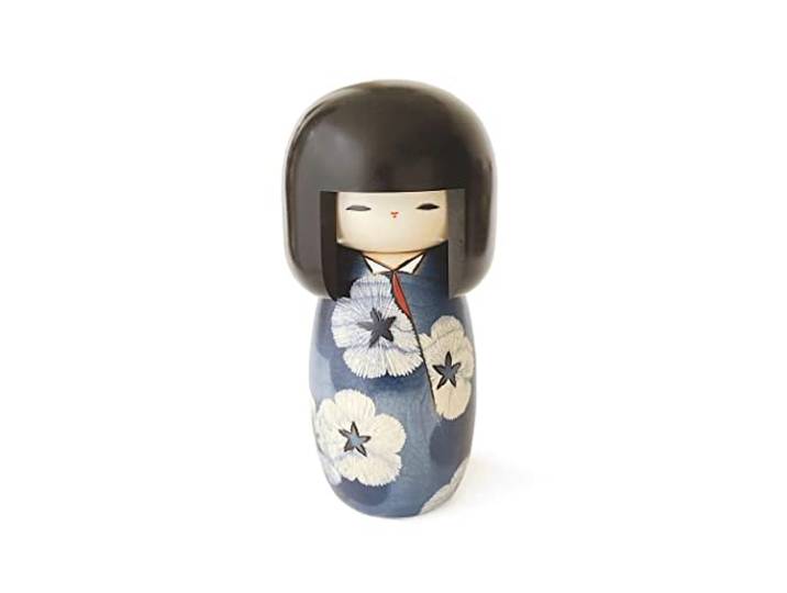 Usaburo Moderne japanische Kokeshi-Puppe (AIKOU), hergestellt in Japan, Sammelfiguren, traditionelles Kunsthandwerk, Mädchen im Kimono