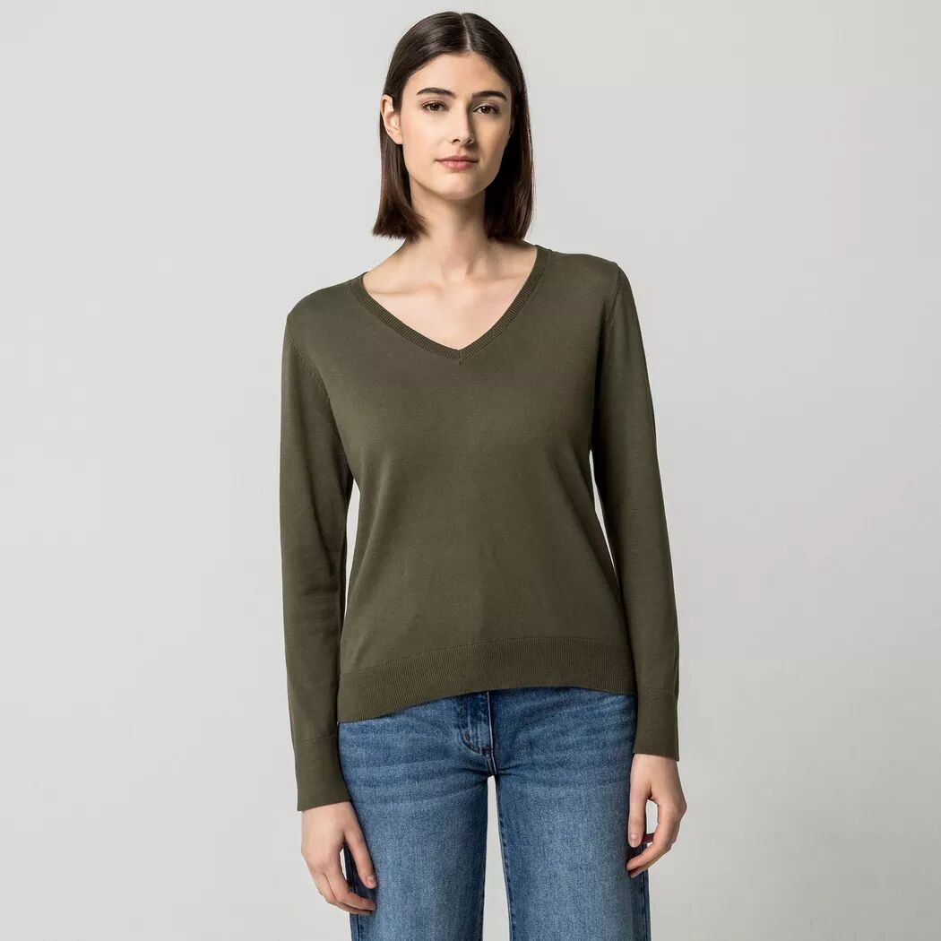 Manor Woman - Pullover, für Damen, Khaki, Größe XL