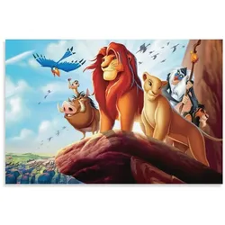 Distributionz, Dekokissen, Disney - Le Roi lion - Coussin Cube Premium (25x25x25cm) (2.50 x 2.50 cm)