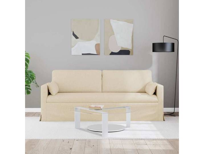 Crème SOFA - PHSH - Canapé 180cm - 3 places - Crème Métал C372