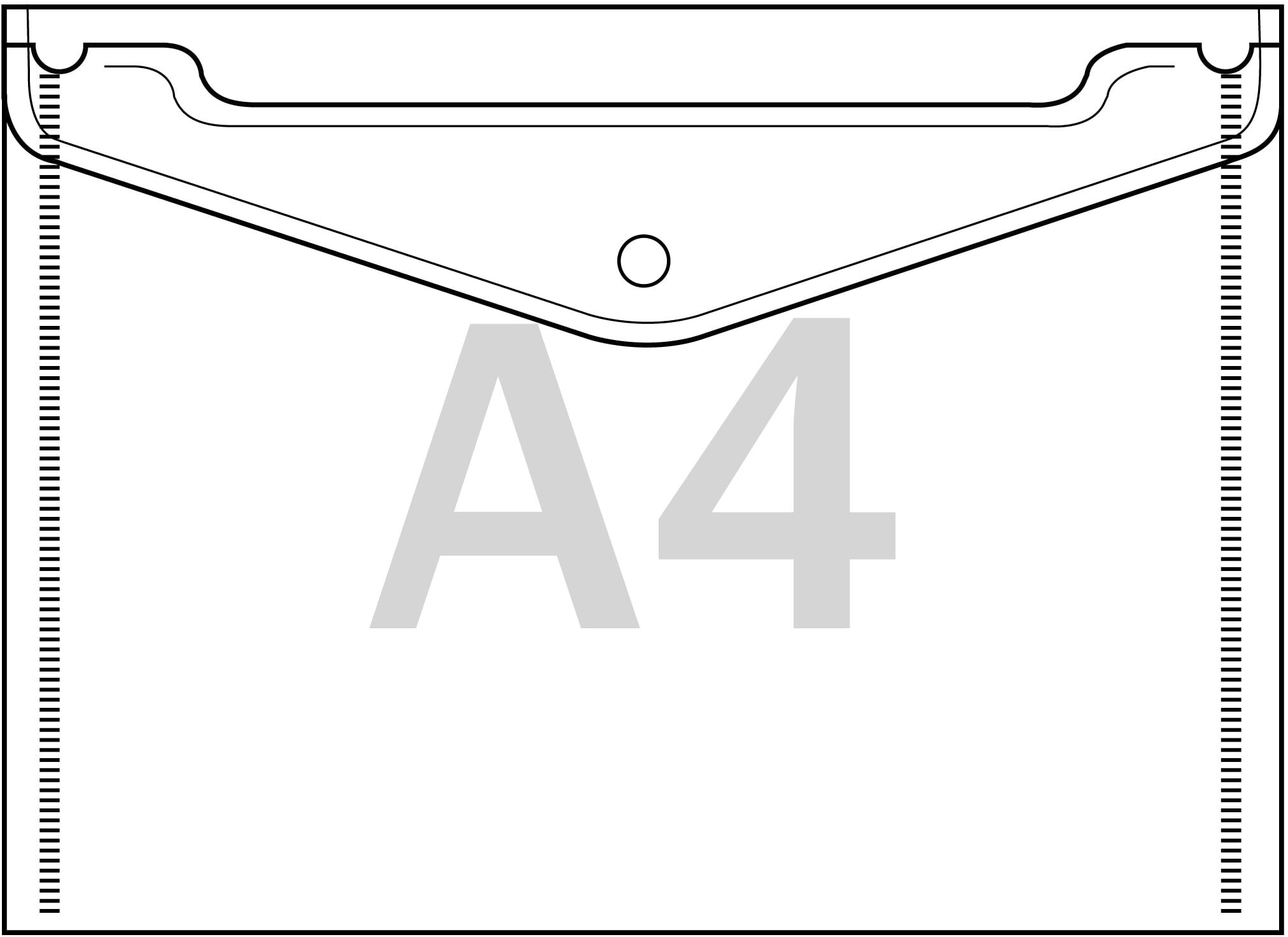 SPRINTIS 10 Unità - Buste portadocumenti per contenuto A4, plastica PP 180 µm, trasparente