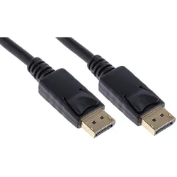 RS PRO DisplayPort-Kabel, Male - Male, 10m (0.25 m), Videokabel, Schwarz