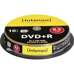 Intenso 4311142 DVD+R DL Rohling 8.5 GB 10 St. Spindel