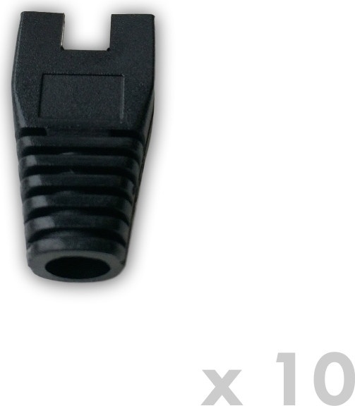 Datacom RJ45 beschermhoezen, zwart (10 stuks)