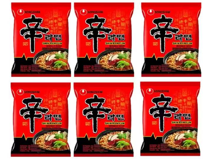 Nongshim Instant Noedels Shin Ramyun 6 X 120g Originele Pittige Ramen