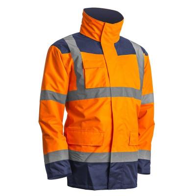 Coverguard - Parka HV 4 in 1 orange marineblau KANATA Orange / Marineblau Größe M