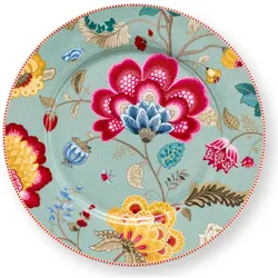 PIP Studio Blooming Tales Fantasy Blue Platzteller 32cm, Teller, Blau