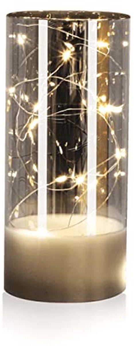 Decoratieve LED-kaarsen met spiegelglas in diverse maten