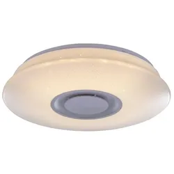 Globo, Deckenleuchte, Deckenlampe TUNE, Metall weiss, Acryl opal, 41341-12 (720 lm)