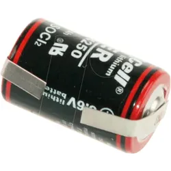 XCR14250 LFU - Lithium Batterie, 1/2 AA, 1200 mAh, U-Fahne, 1er-Pack