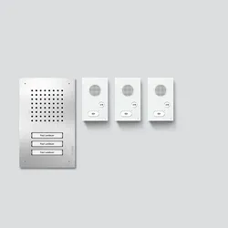 SSS Siedle 210010047-00 Audio-Set Siedle Classic 21001004700 SET CLAB 850-3 E/W