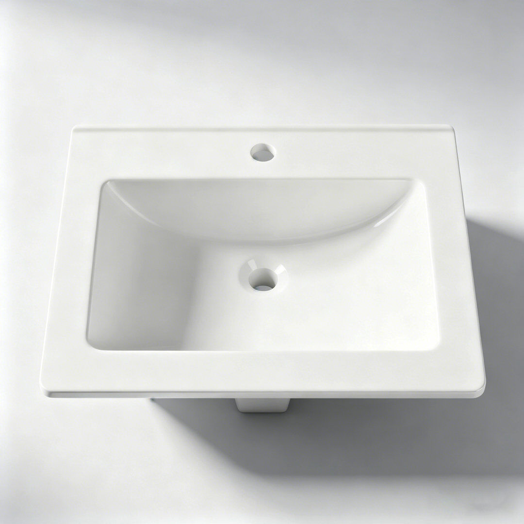 Belfry Bathroom 54 mm L x 45 mm W Polished Chrome Ceramic Rectangle Sink Polished Chrome 45mm W