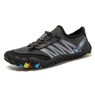 Barfuß-Trail-Sneaker für Herren – leuchtendes Rot, robuste Sohle, schnürsenkelloses Design – perfekt zum Wandern und für Outdoor-Abenteuer