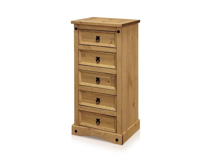 CORTON Kommode 5 SK, Material Massivholz, Kiefer honigfarbig