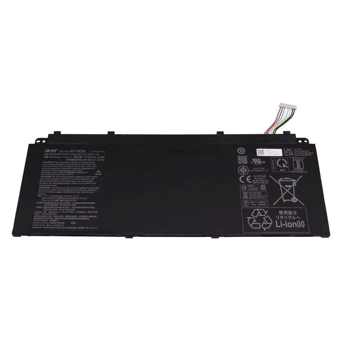Acer Battery 4670mAh / 53.9 Wh / 3 Cells / 11.55V (3 Zellen, 4670 mAh) (KT.00305.008)