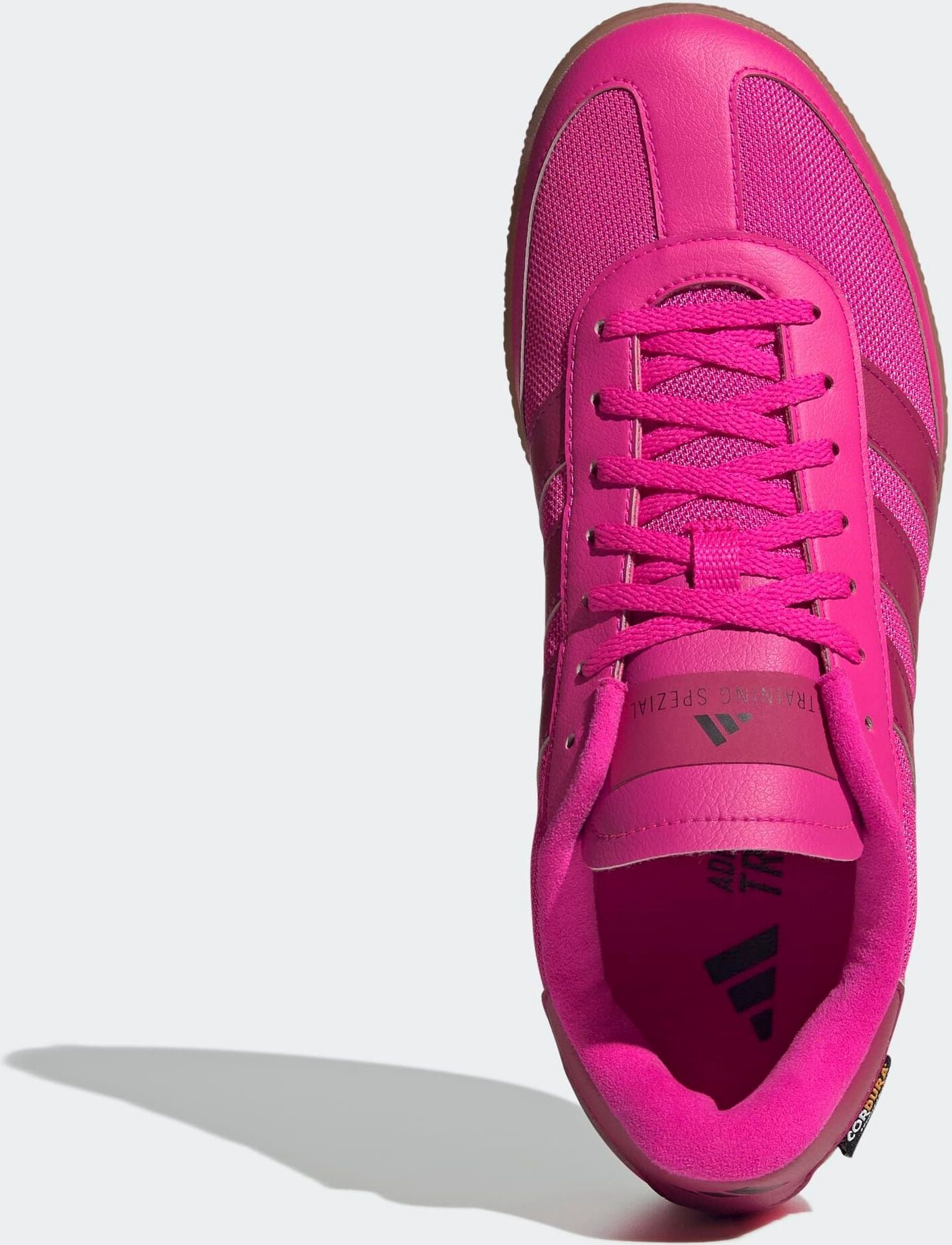 Trainingsschuh ADIDAS PERFORMANCE "SPEZIAL", Gr. 40,5, shock pink, bold pink, core schwarz, Leder, Textil, Schuhe Trainingsschuh, besonders geeignet für Gym und Fitnessstudio shock pink, bold pink, core schwarz 40,5