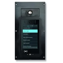 TCS CAE3304-IP-0156 Carus IP-Video-Außenstation Serie ARGOS 4 mit LC-Display, für bis zu 1.000 Wohneinheiten, Einbau, schwarz CAE3304IP0156