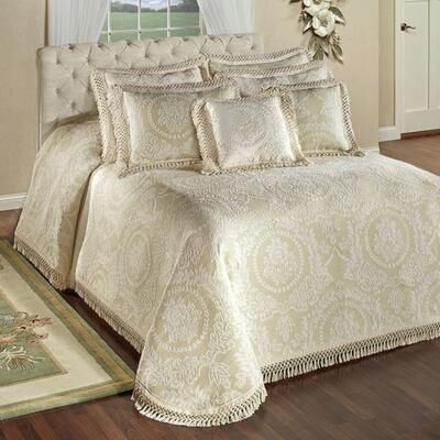 Beatrice Home-Exclusives Timeless Grande Bedspread Sage, Full / Double, Sage