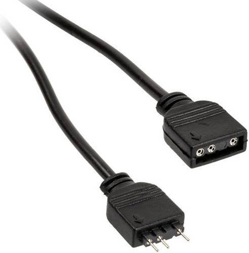 PC-Lüfter Verlängerungskabel [1x PC-Lüfter Buchse 3pol. - 1x PC-Lüfter Stecker 3pol.] 0.50 m Schwarz Kolink