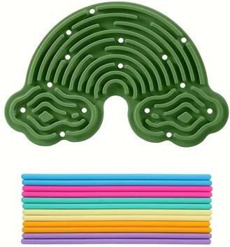 Uplift Treasures Silicone Sensory Decompression Board Toy green