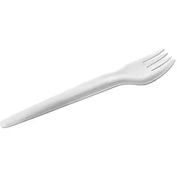 MONOUSO - Starre Pappgabel Weiß 17cm (1.000 Stück)