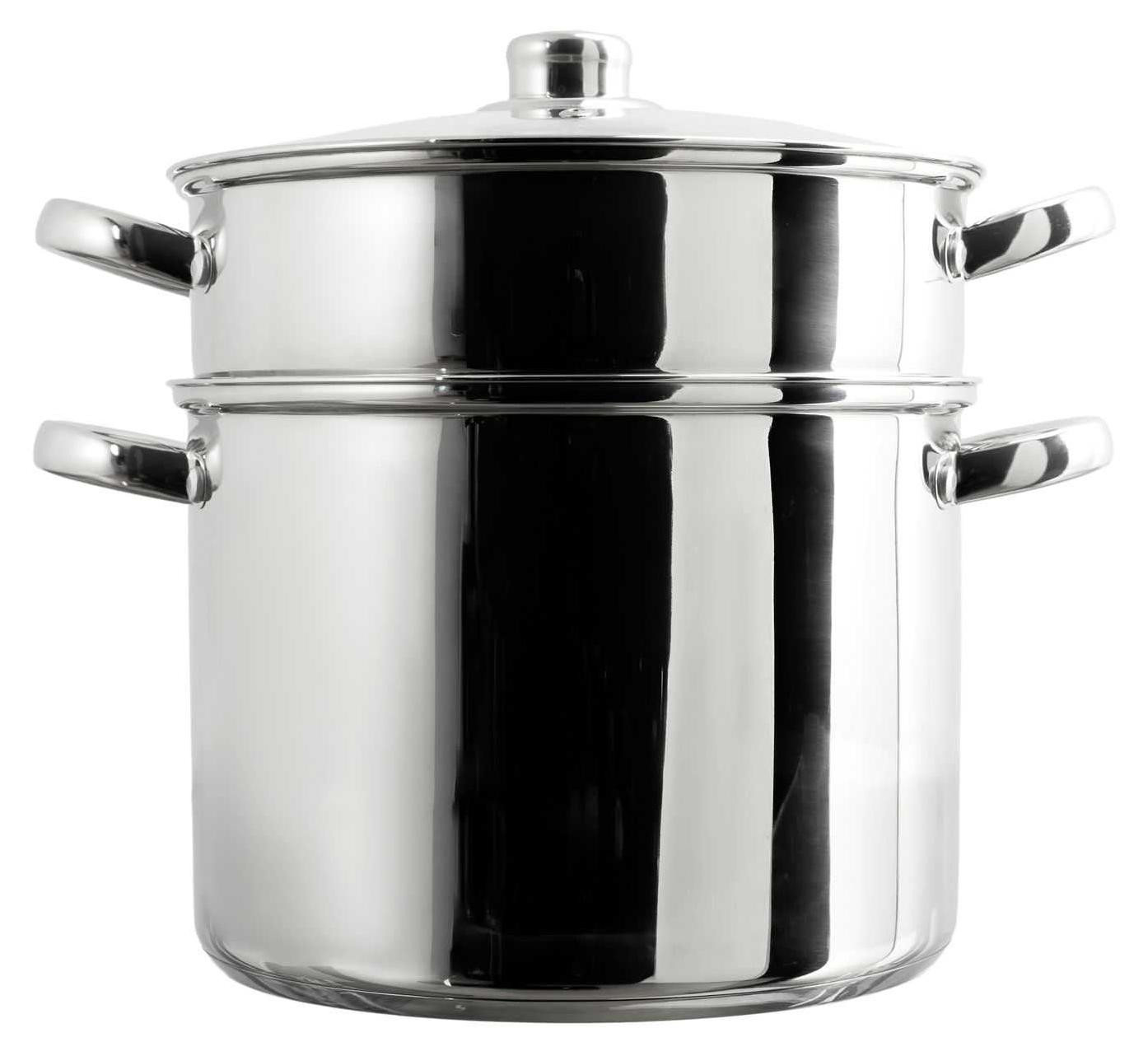 Cook Concept Couscouspan met 2 niveaus, 8 liter, Zilver