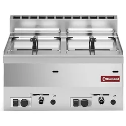 Diamond Gas Friteuse, 2 Becken 8 Liter -Top- (G60/F16-6T-N)