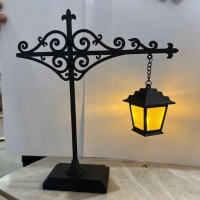 Uplift Picks Mini Library Lantern Bookshelf Lamp For Cozy Reading Nook Decor b (with Base)