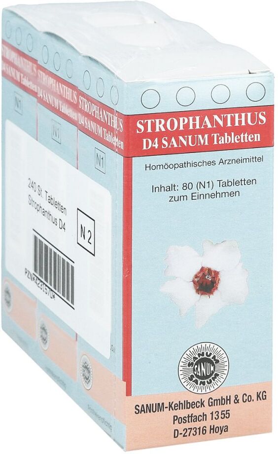 Strophanthus D4 Sanum Tabletten 3X80stk