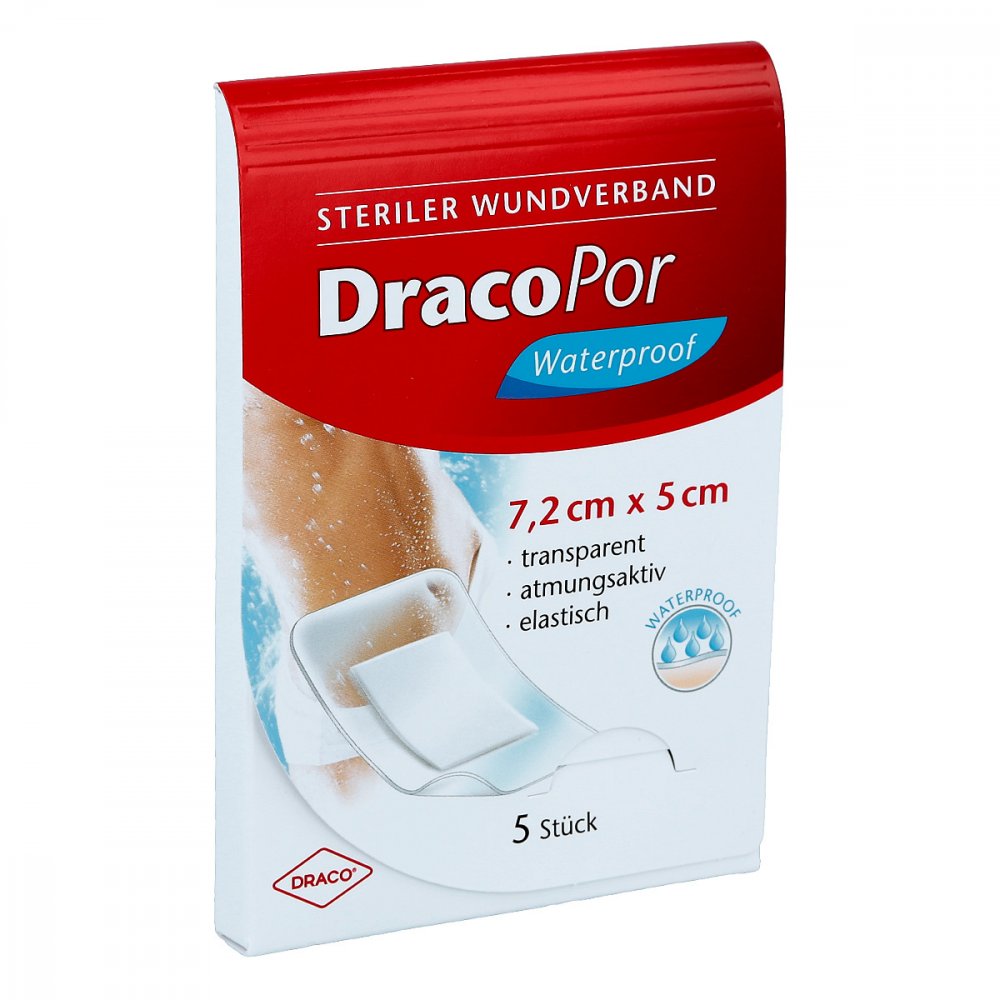 Dr. Ausbüttel GmbH & Co. KG Dracopor waterproof Wundverband steril 5x7,2cm 03030349