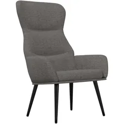 Décoshop26 - Moderner Design-Sessel/Sofa aus hellgrauem Stoff und Metall DEC026664 DEC026664