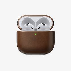 Nomad Modern Leather Case Airpods 4 Schutzhülle für Ladecase Braun NM014599858