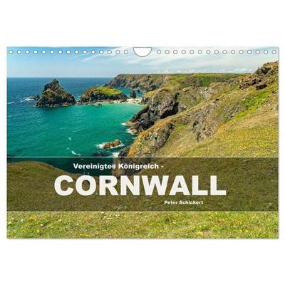 Vereinigtes Königreich - Cornwall (Wandkalender 2027 DIN A4 quer), CALVENDO Monatskalender