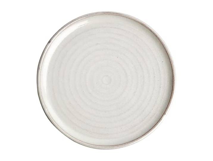 Olympia FA331 Canvas Runder Teller mit Schmalem Rand, Weiß, 26.5cm, 6 Stück