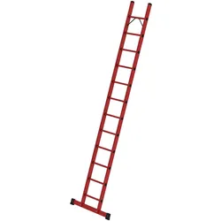 Günzburger Steigtechnik Sprossen-Anlegeleiter GFK mit Traverse 12 Sprossen - 036812