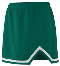Augusta Sportswear 9126 Athletic Girls Energy Skirt in Dark Green/White size XS   Polyester