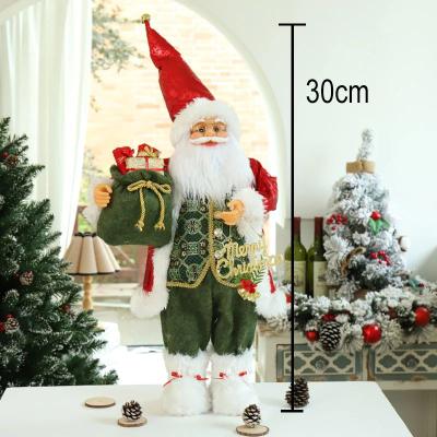 Inspire Select Standing Santa Claus Christmas Figurine Festive Holiday Window & Table Decoration a008