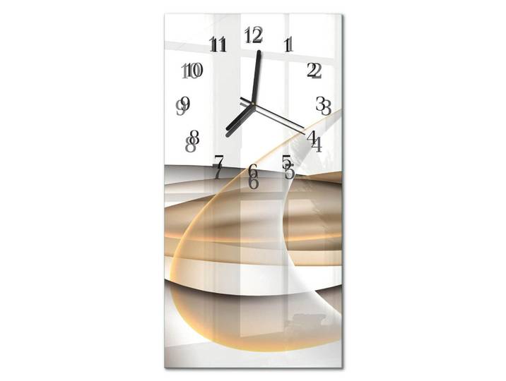Tulup Wanduhr 60x30 cm - Sepia Kolosseum, Mehrfarbig, Glas, Rechteckig, 30x60x0.4 cm, Dekoration, Uhren, Wanduhren