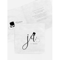 Hochzeitskarten Einladungen selbst gestalten mit Spruch und Fotos im Onlinedesigner bei Meine-Kartenmanufaktur.de