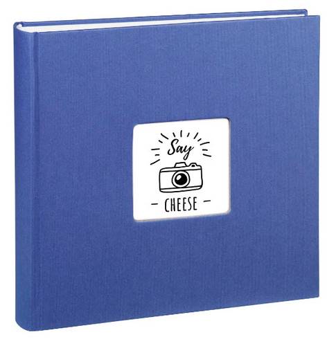 Hama 00001899 Jumbo-Album "Fine Art", 30x30 cm, 100 weiße Seiten, Blau